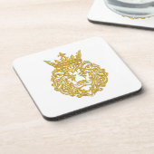 王冠の金獅子 コースター (左側)