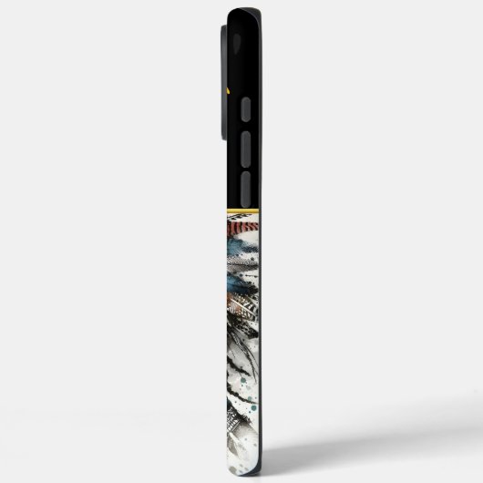 王冠の鷲を持つ羽毛の戦士 Case-Mate iPhoneケース (裏面 / 左)