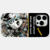 王冠の鷲を持つ羽毛の戦士 Case-Mate iPhoneケース (裏面 (横))