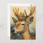 王冠の鹿 ポストカード (正面/裏面)