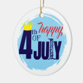 王冠の4th Of July セラミックオーナメント (左)