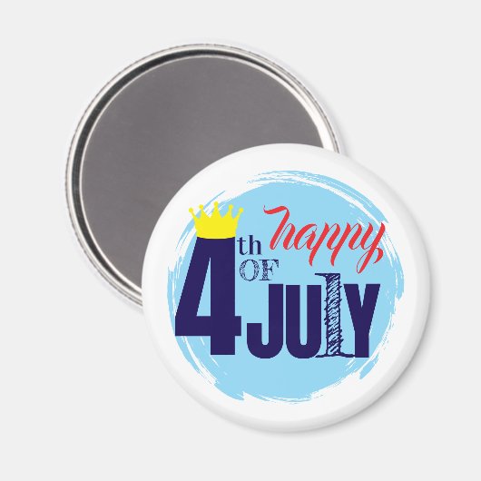 王冠の4th Of July マグネット (正面/裏面)