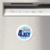 王冠の4th Of July マグネット (インサイチュ (食洗機))