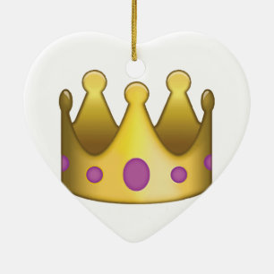 王冠のemoji セラミックオーナメント