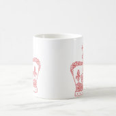 王冠または女王の冠 コーヒーマグカップ (中央)