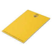 王冠をパーソナライズしたクイーンビー ノートパッド (アングル)