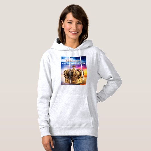 王冠を付ける パーカ (正面フル)