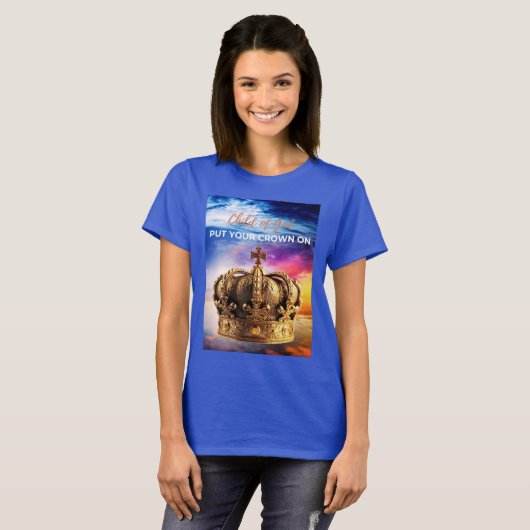 王冠を付ける Tシャツ (正面フル)