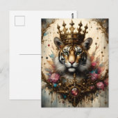 王冠を戴いた虎 ポストカード (正面/裏面)