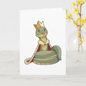 王冠を戴いた蛇の王 カード (黄色い花)