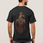 王冠を戴くロイヤルゴールデンイーグルTシャツ Tシャツ (裏面)