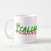 王冠を持つイタリアンなプリンセス コーヒーマグカップ (左)