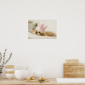 王冠を持つ犬 ポスター (キッチン)