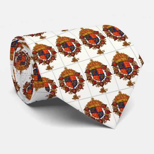 王冠を持つ紋章 ネクタイ (ロール)