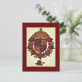 王冠を持つ紋章 ポストカード (スタンド正面)