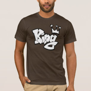 王冠を持つ落書き王 Tシャツ