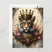 王冠を持つ虎 ポストカード (正面/裏面)