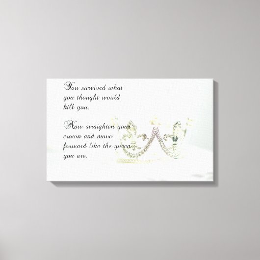 王冠を正す キャンバスプリント (正面)