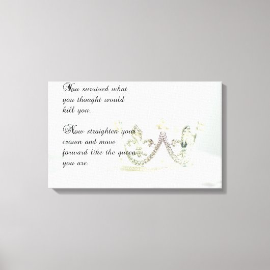 王冠を正す キャンバスプリント (正面)