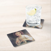 王冠を組む子どもたち、ブーゲロー スクエアペーパーコースター (インサイチュ)