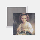 王冠を組む子どもたち、ブーゲロー マグネット (正面/裏面)