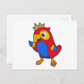 王冠を被ったパラオ王 ポストカード (正面/裏面)