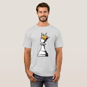 王冠を被ったポーン Tシャツ (正面フル)