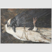 王冠を被った渡り鳥の愛好家ゴシックデクページ 薄葉紙 (正面)