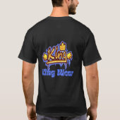 "王冠を被って、ゲーム開始。王様のように支配せよ" Tシャツ (裏面)