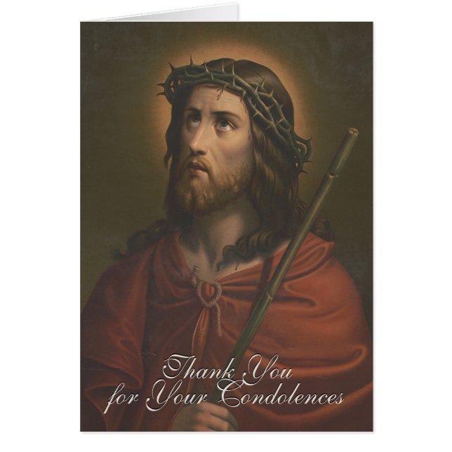 王冠イエス葬式悔やみや弔慰弔問ハンクユー (正面)