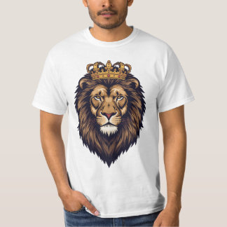 王冠エンブレム ライオン Tシャツ