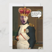 王冠カスタムポスター付きホールキング顔 招待状 (正面)