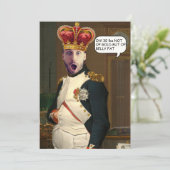 王冠カスタムポスター付きホールキング顔 招待状 (スタンド正面)