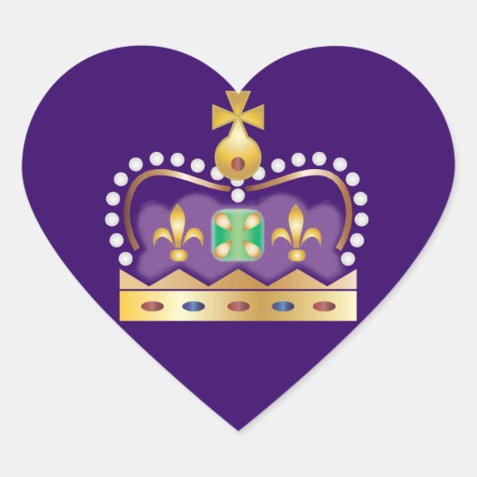王冠シール ハートシール (正面)