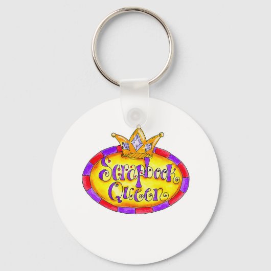 王冠スクラップブッククイーン キーホルダー (正面)