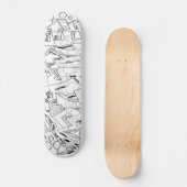 王冠バーナー板 スケートボード (正面)