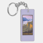 王冠ポイントとのコロンビア川の峡谷場面 キーホルダー (正面左)
