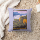 王冠ポイントとのコロンビア川の峡谷場面 クッション (ブランケット)