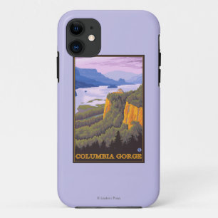王冠ポイントとのコロンビア川の峡谷場面 iPhone 11 ケース