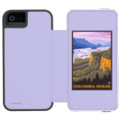 王冠ポイントとのコロンビア川の峡谷場面 INCIPIO iPhoneウォレットケース (フォリオオープン)