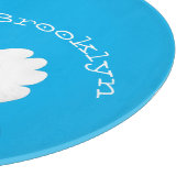 王冠マンガのかわいい白い白鳥 カッティングボード (角)