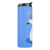 王冠マンガのかわいい白い白鳥 タンブラー (回転左)