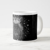 王冠モノグラムの星光ライオン ジャンボコーヒーマグカップ (正面右)