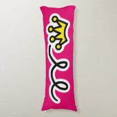 王冠女子の寝室のベッドデコールの女王 ボディピロー (正面縦)