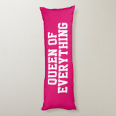 王冠女子の寝室のベッドデコールの女王 ボディピロー (裏面 (縦))