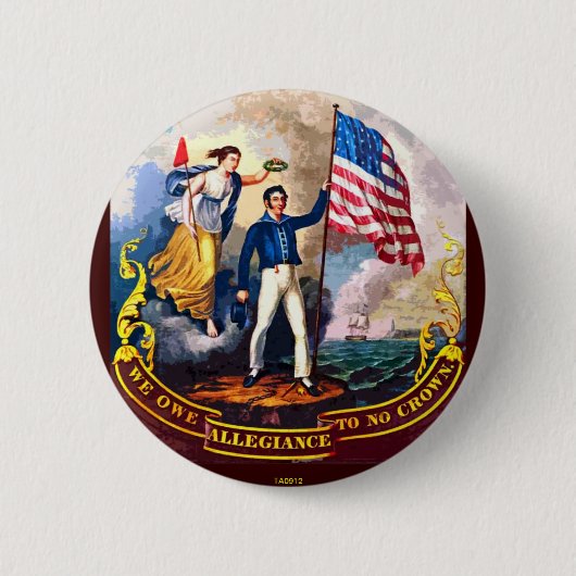 王冠無し-ボタン 缶バッジ (正面)