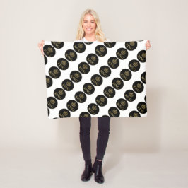 王冠王室の章 フリースブランケット