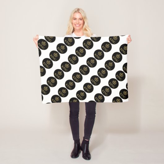 王冠王室の章 フリースブランケット (インサイチュ)