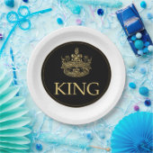 王冠王室の章 ペーパープレート (パーティー)