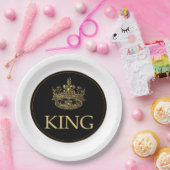 王冠王室の章 ペーパープレート (パーティー)
